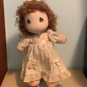 Precious Moments collector doll with display stand